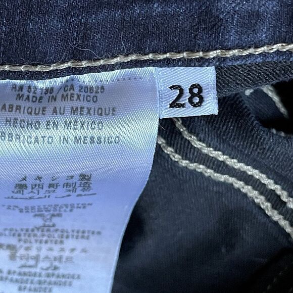 NEW! Guess LA, Dark-Wash, “Iconic-Flare”, High-Rise Jeans. Size 28. - Picture 6 of 7